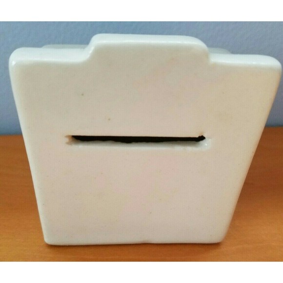 Razor Blade Bank Disposal, Oven Range Shape, Ceramic Vintage - Picture 2 of 9